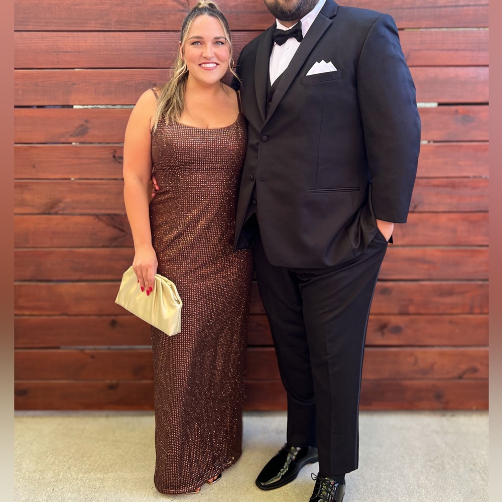 Elegant Brown Maxi Dress